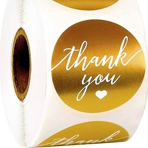 🔥BEST SELLING 🎉50 stickers Premium Gold Foil 🔥1.5 in.